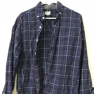 J.Crew men button plaid shirt